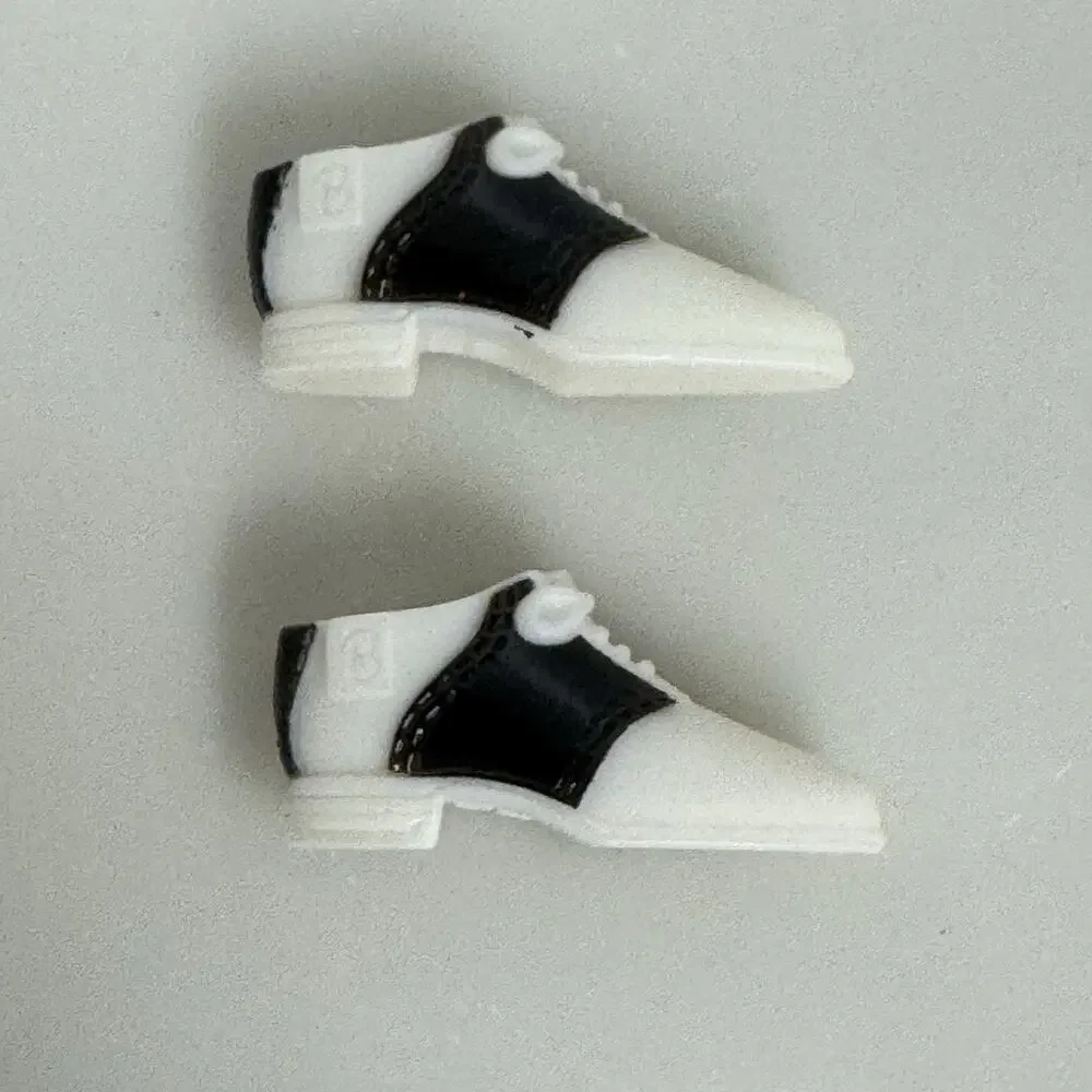 Sold! $9.05 Barbie Doll Black & White Saddle Shoes